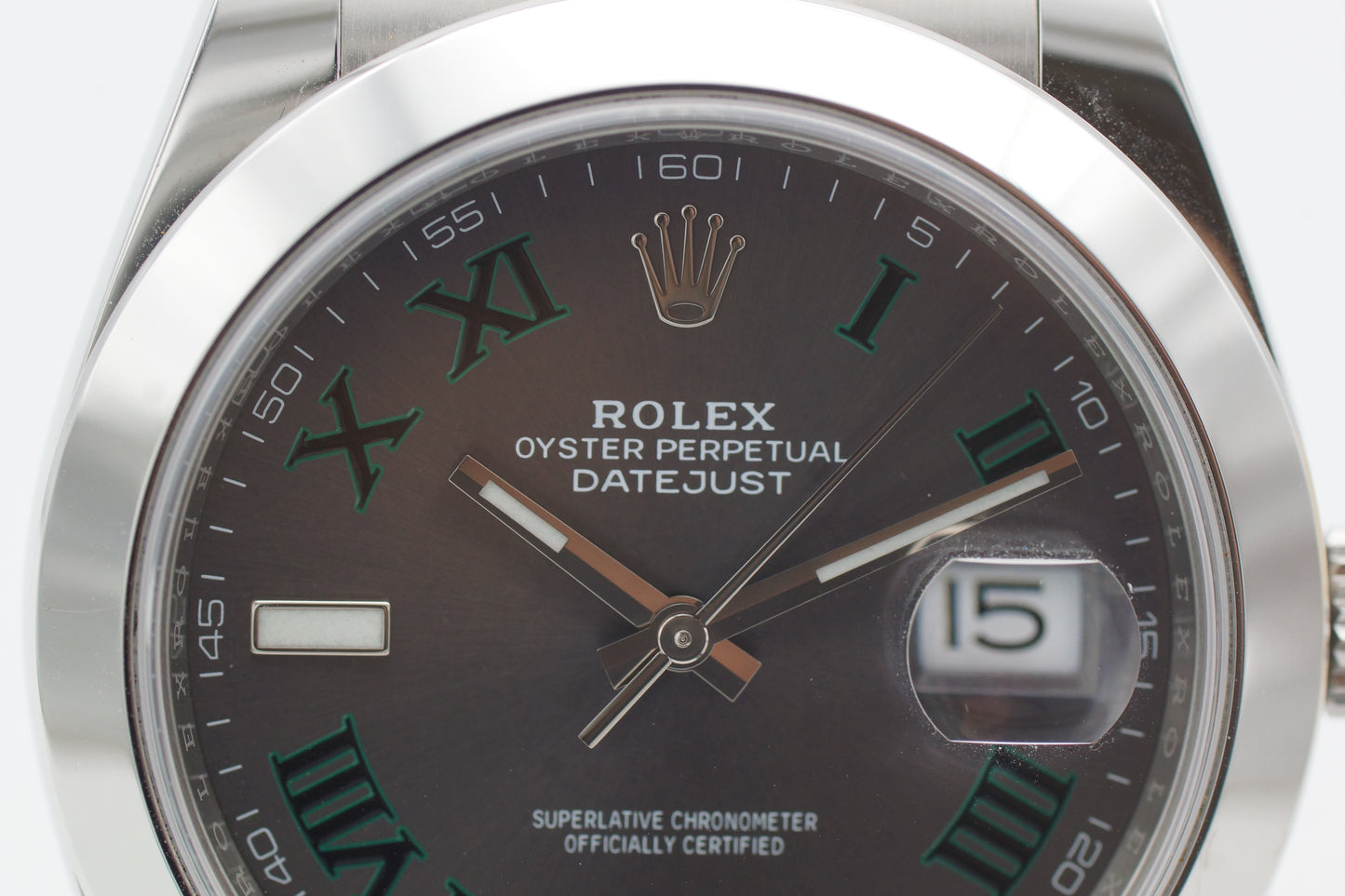 Rolex Datejust 41 126300 Wimbledon Grau Full-Set 2019