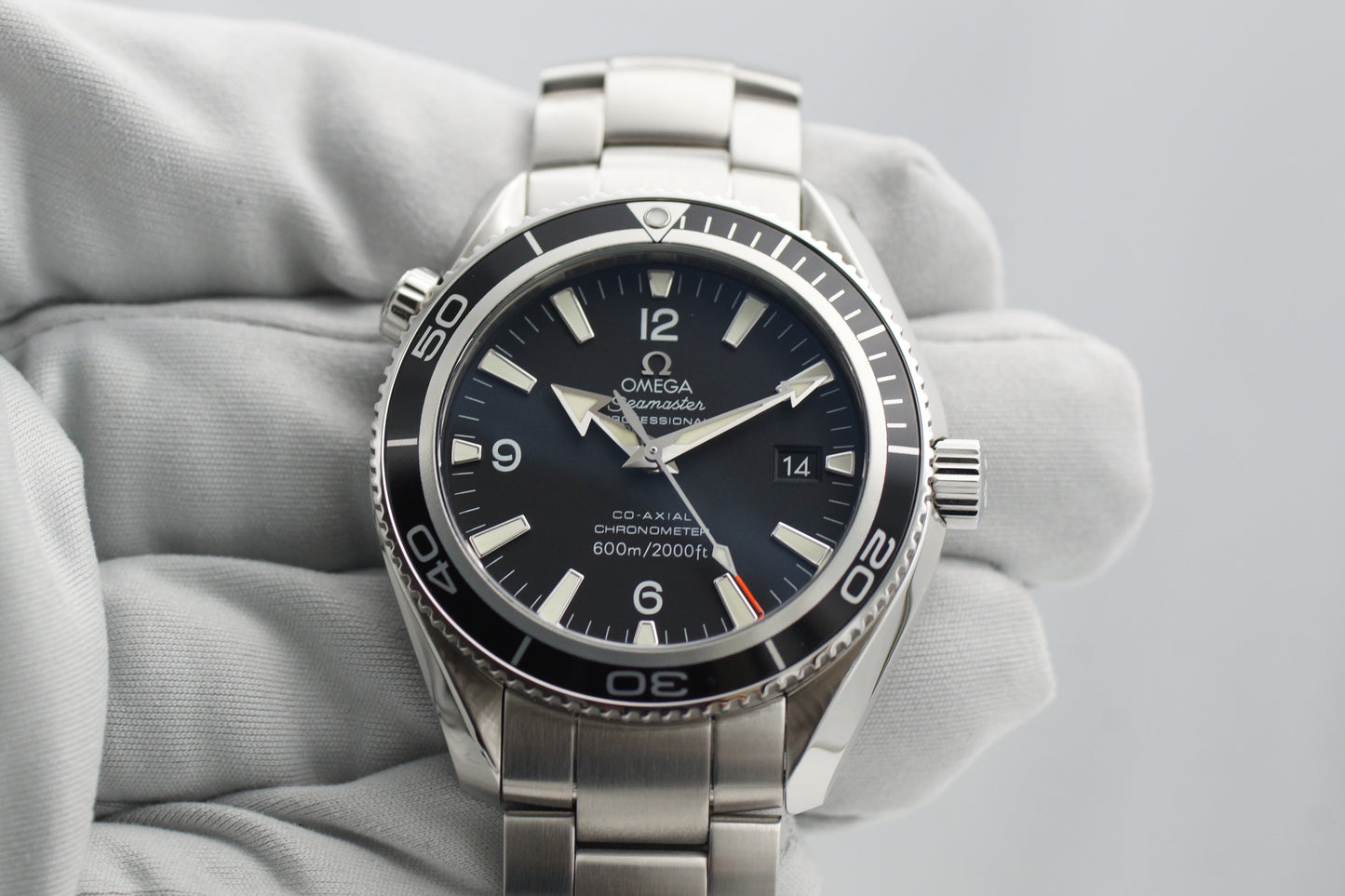 Omega Seamaster Planet Ocean 2201.51 Schwarz Full-Set 2011