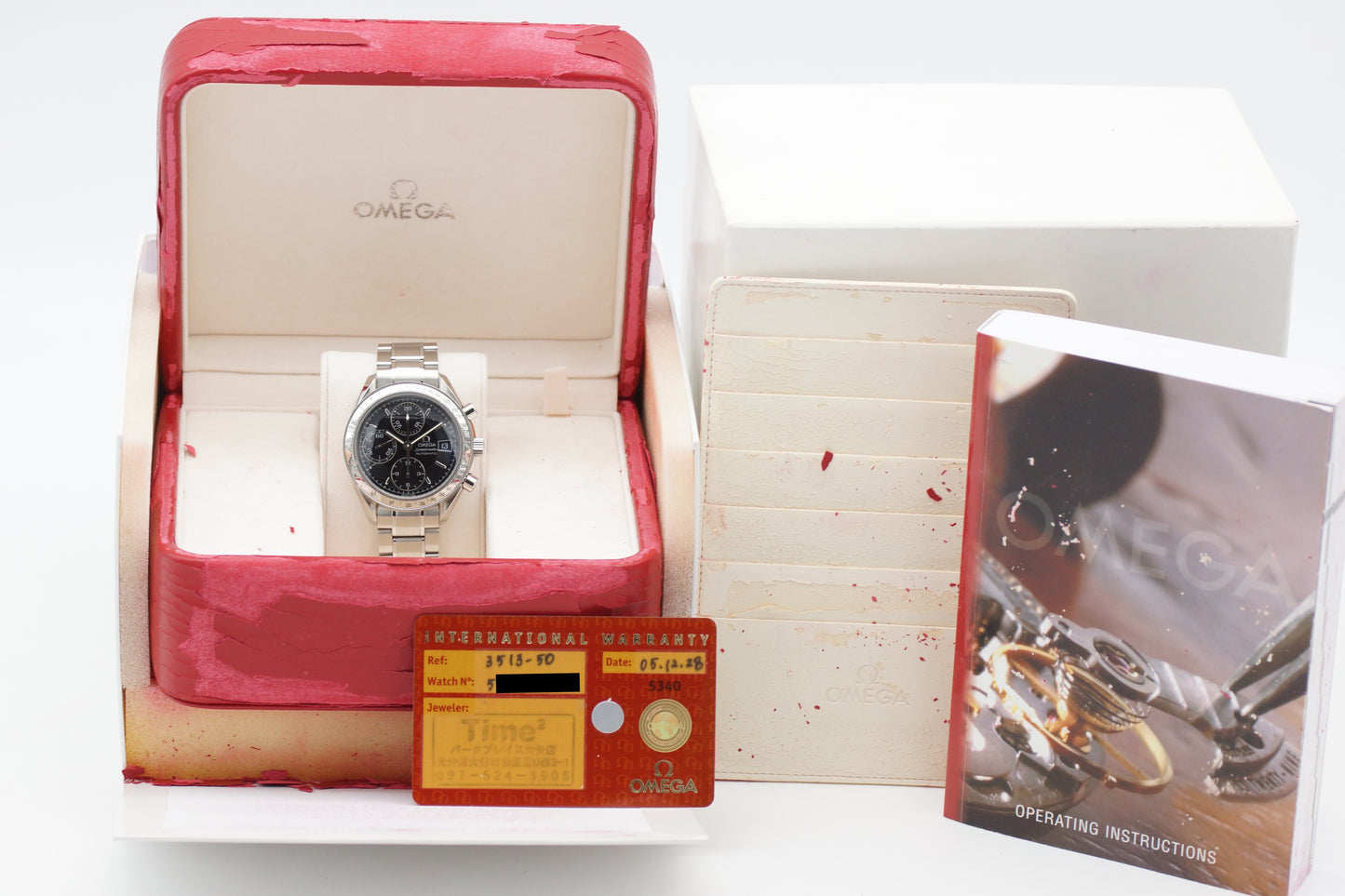 Omega Speedmaster Date 3513.50 Schwarz Full-Set 2005