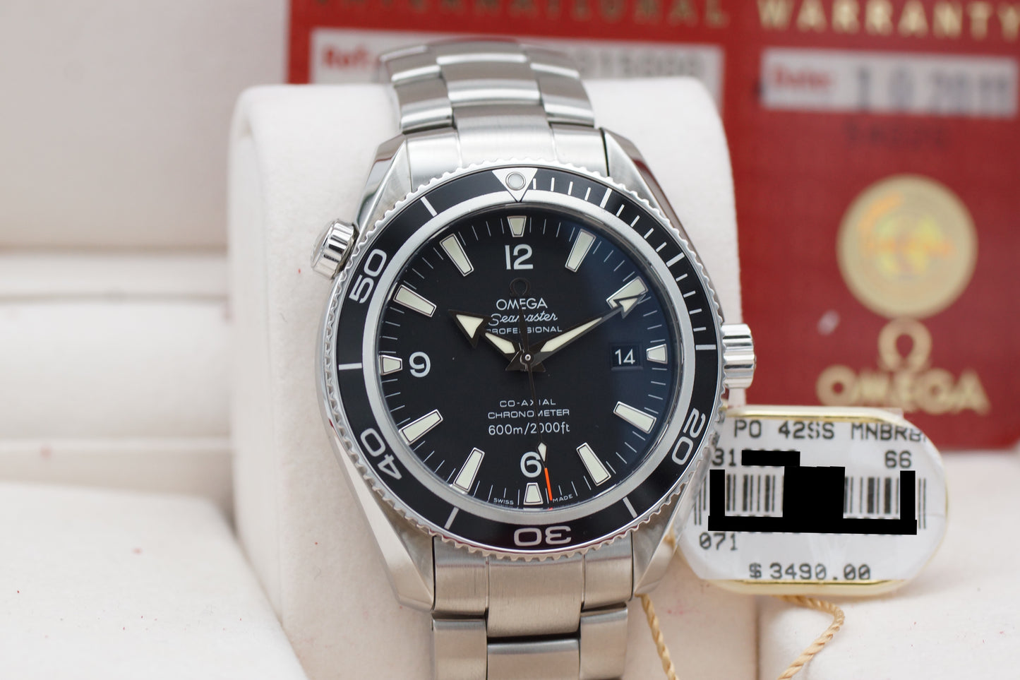 Omega Seamaster Planet Ocean 2201.51 Schwarz Full-Set 2011