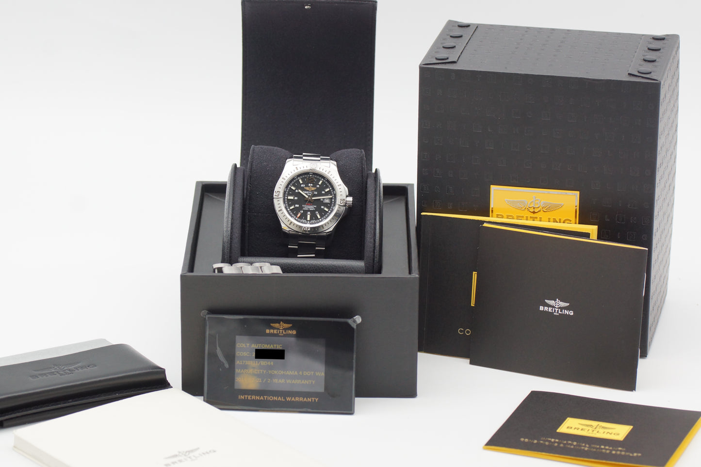 Breitling Colt Automatic 44 Schwarz A17388 Full-Set 2014