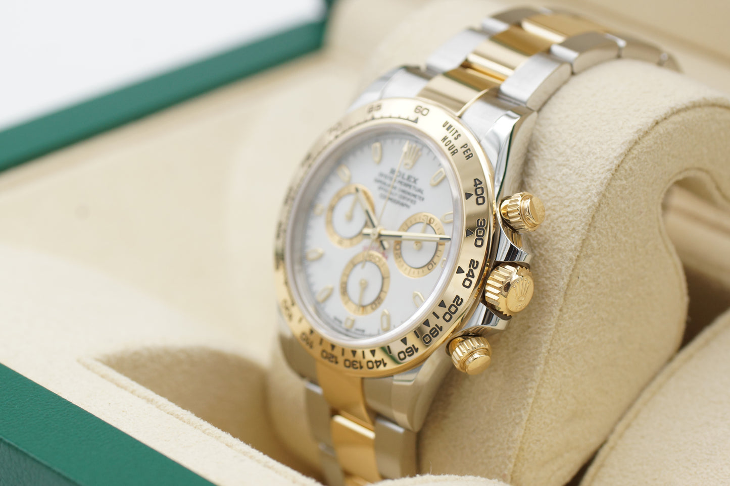Rolex Cosmograph Daytona Bicolor Weiß 116503 Full-Set 2022