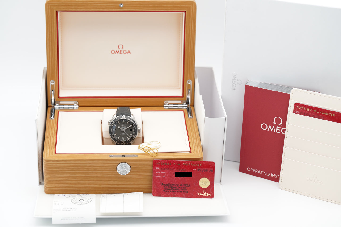 Omega Seamaster Planet Ocean Grau 215.32.44.21.01.002 Full-Set 2026 NEU