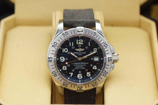 Breitling Superocean 42 Schwarz A17360 Full-Set 2006