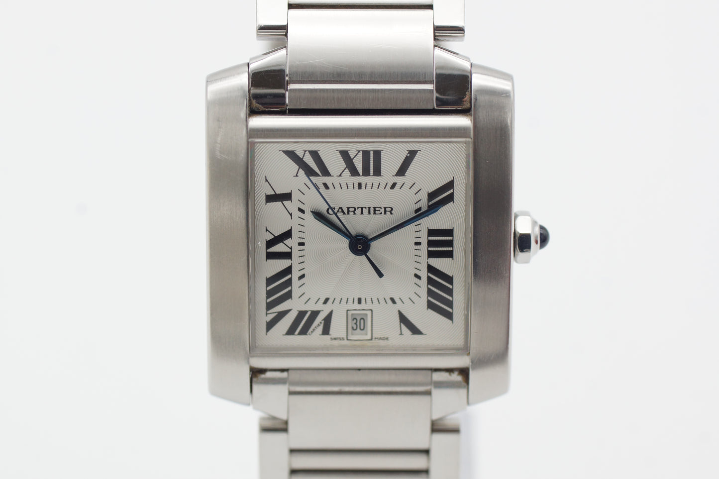 Cartier Tank Française W51002Q3 Weiß Full-Set 2005