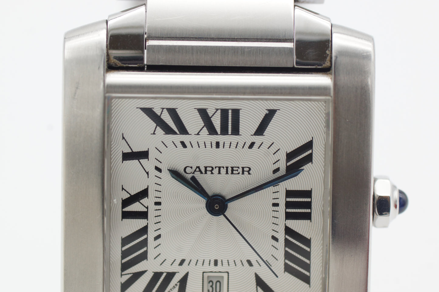 Cartier Tank Française W51002Q3 Weiß Full-Set 2005
