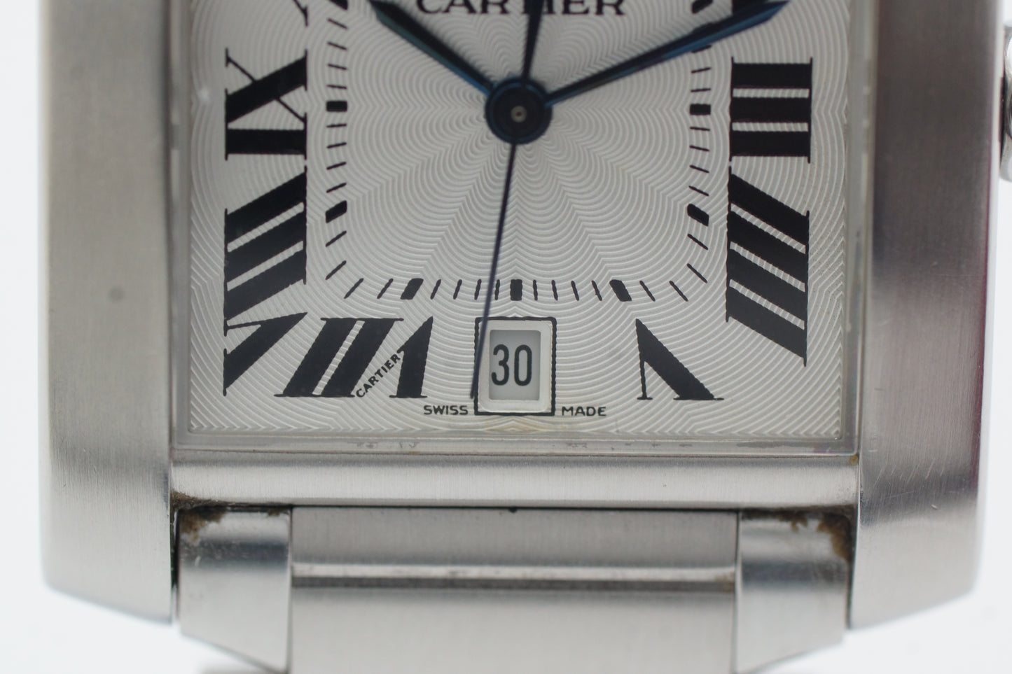 Cartier Tank Française W51002Q3 Weiß Full-Set 2005