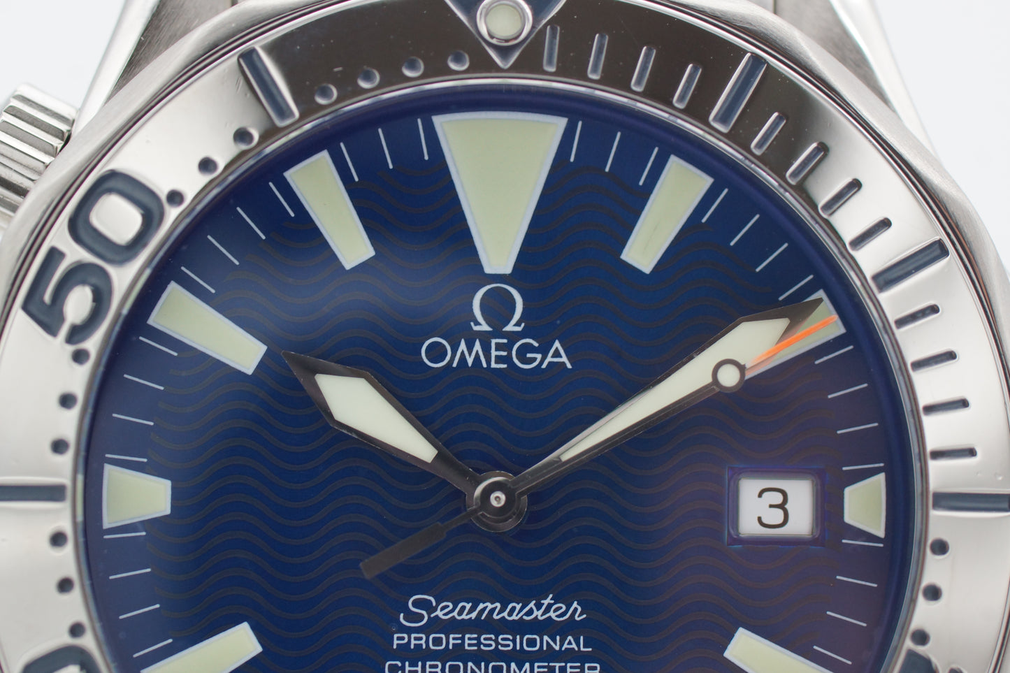 Omega Seamaster Diver Electric Blue 2255.80 41mm Booklet/Papiere 1999
