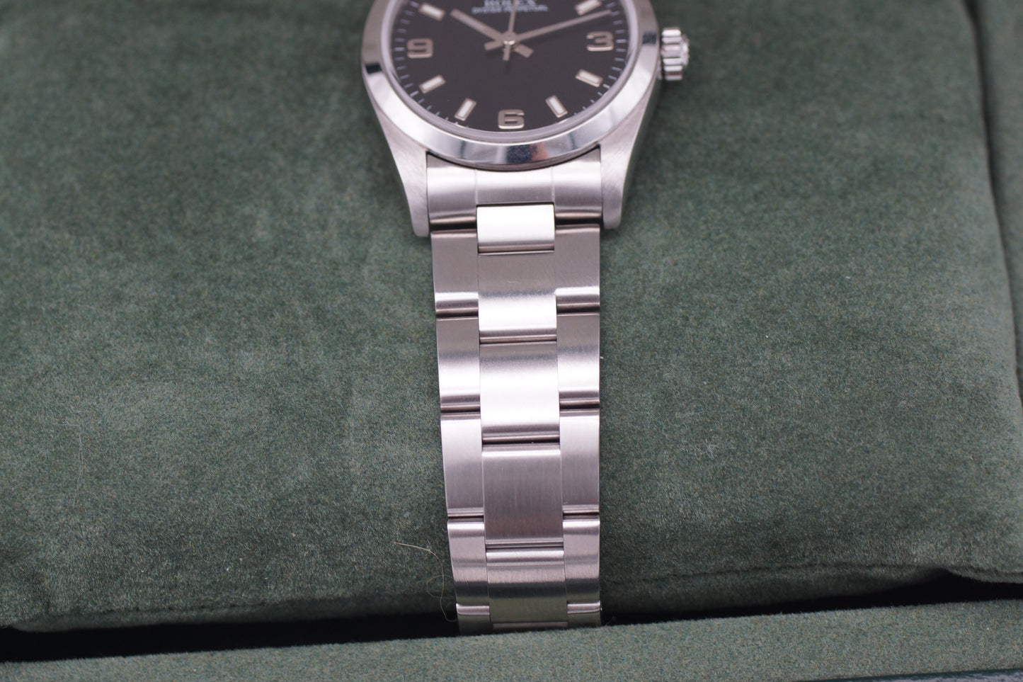 Rolex Oyster Perpetual 31 Schwarz 77080 2001 Full-Set
