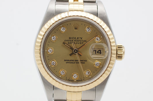 Rolex Lady-Datejust 26 Bicolor 69173 Diamantblatt 1995