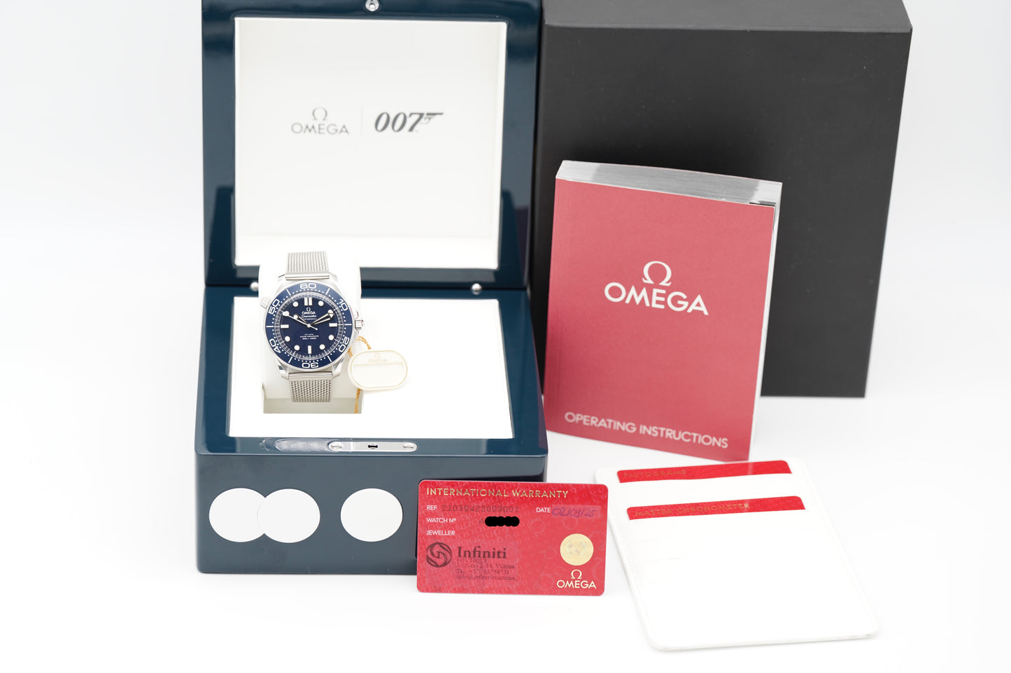 Omega Seamaster Diver 300M 210.30.42.20.03.002 James Bond Full-Set 2025