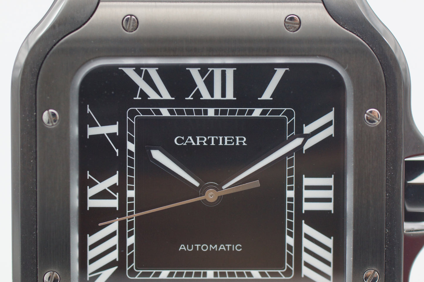 Cartier Santos De Cartier Black Steel WSSA0039 39,8mm Schwarz Full-Set 2023
