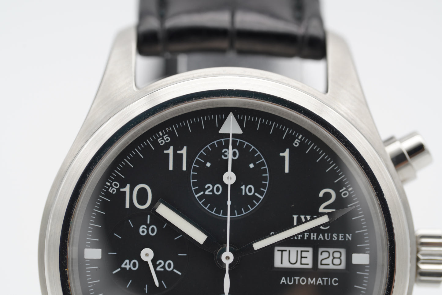 IWC Pilot Fliegeruhr Chronograph IW370603 Stahl 39mm Full-Set 2003