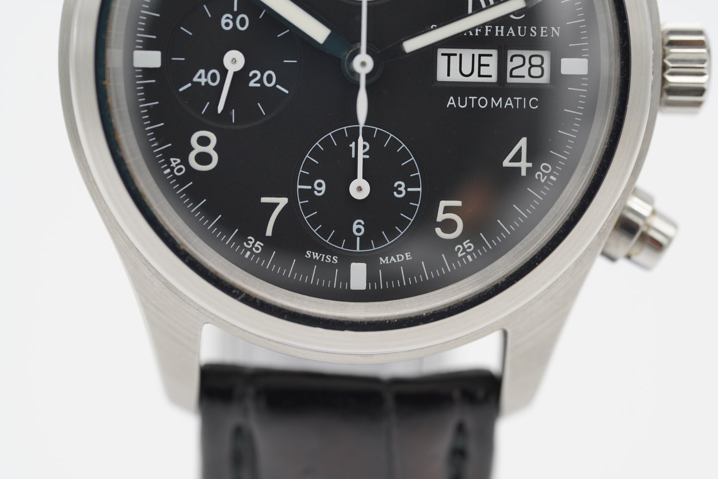 IWC Pilot Fliegeruhr Chronograph IW370603 Stahl 39mm Full-Set 2003