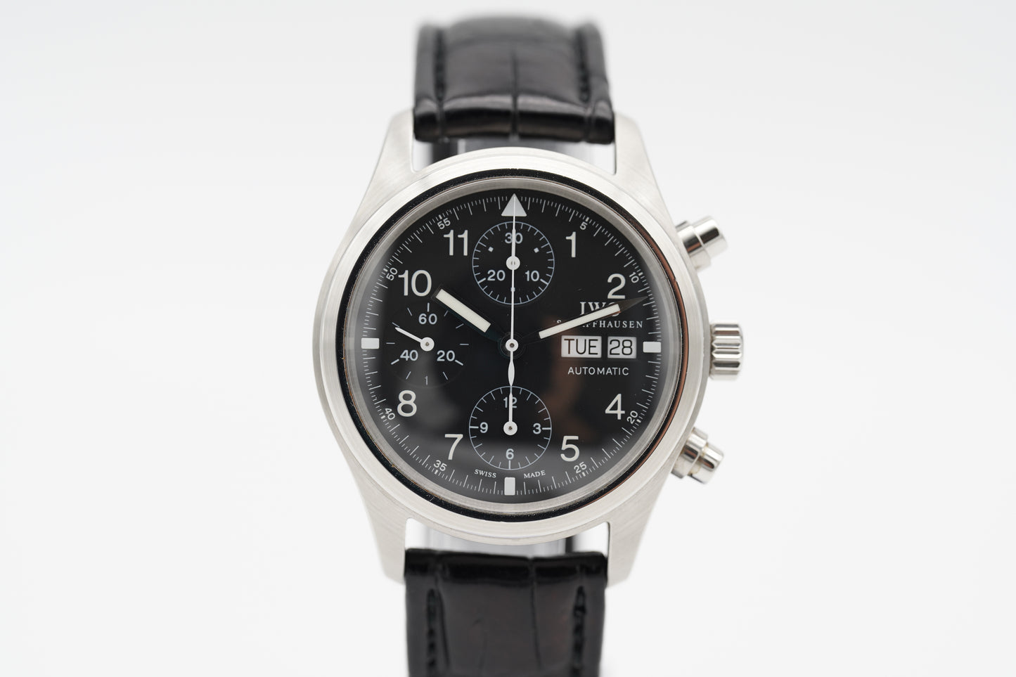 IWC Pilot Fliegeruhr Chronograph IW370603 Stahl 39mm Full-Set 2003