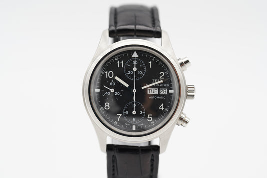 IWC Pilot Fliegeruhr Chronograph IW370603 Stahl 39mm Full-Set 2003
