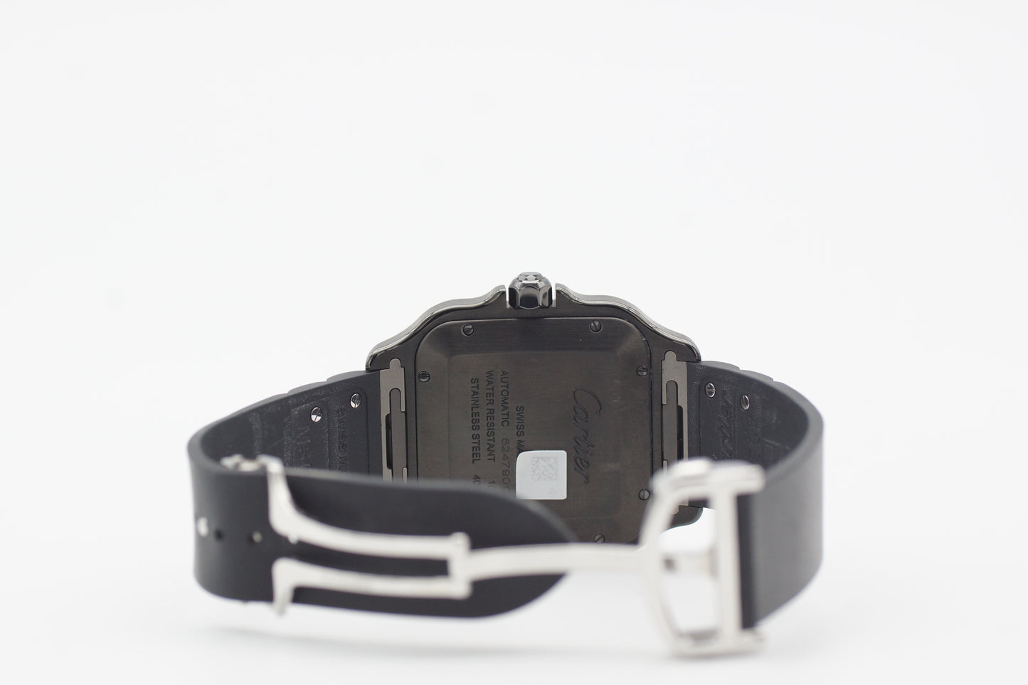 Cartier Santos De Cartier Black Steel WSSA0039 39,8mm Schwarz Full-Set 2023