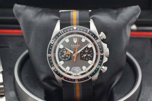Tudor Heritage Chronograph 70330N Grau 42mm Full-Set 2011