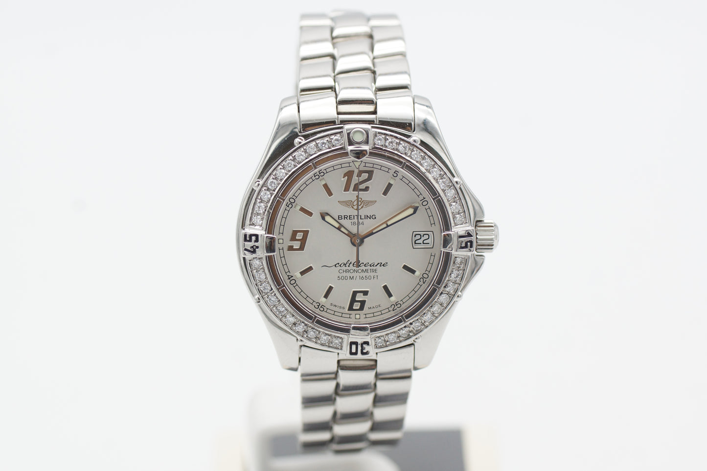 Breitling Colt Oceane A77350 Diamantlünette 33mm