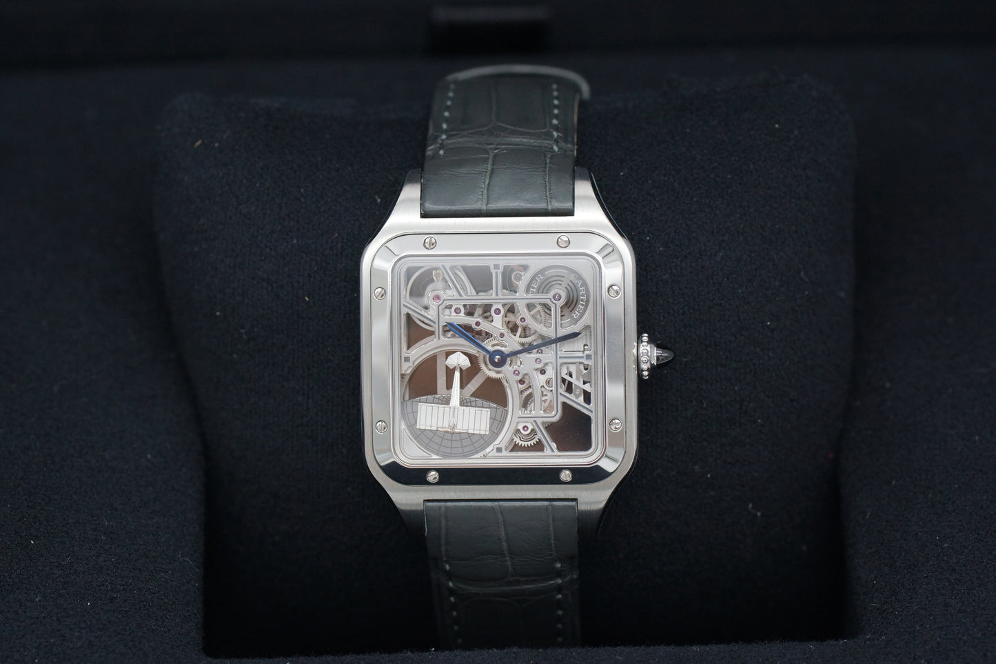 Cartier Santos Dumont Skeleton WHSA0032 Full-Set 2023