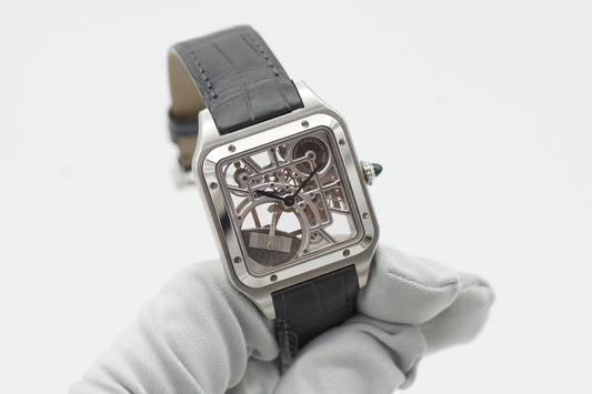 Cartier Santos Dumont Skeleton WHSA0032 Full-Set 2023