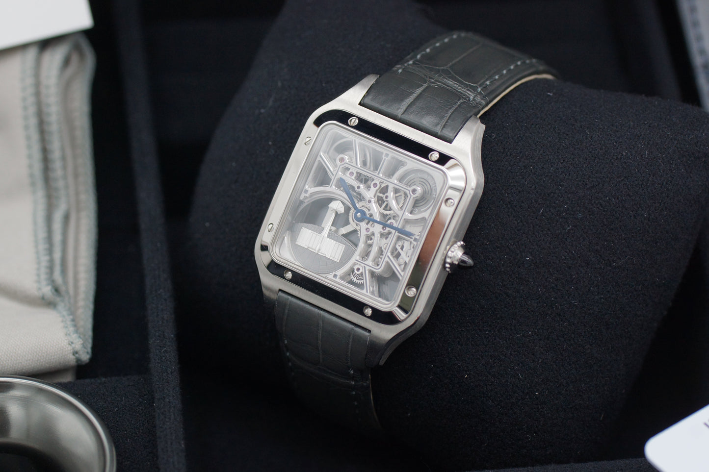 Cartier Santos Dumont Skeleton WHSA0032 Full-Set 2023