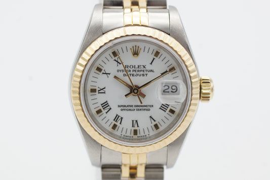 Rolex Lady-Datejust 26 Bicolor 69173 Weiß