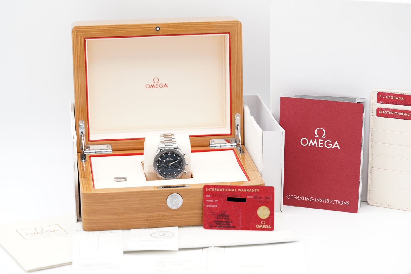 Omega Speedmaster 57 Blau 332.12.41.51.03.001 Full-Set 2022 DE
