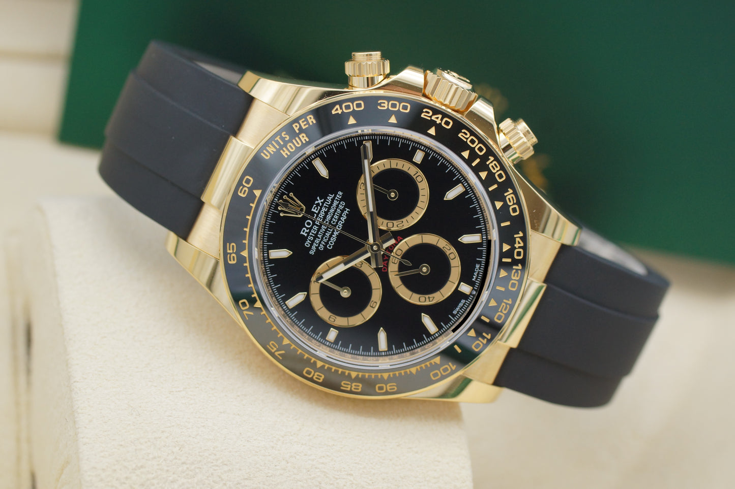 Rolex Daytona 126518LN Gelbgold Oysterflex Schwarz 2025