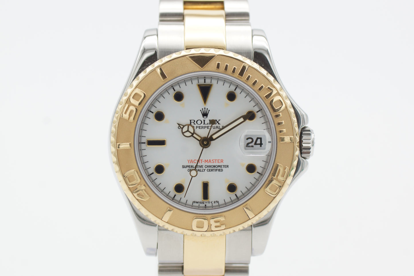 Rolex Yacht-Master 35 68623 Weiß Box/Papiere 1997
