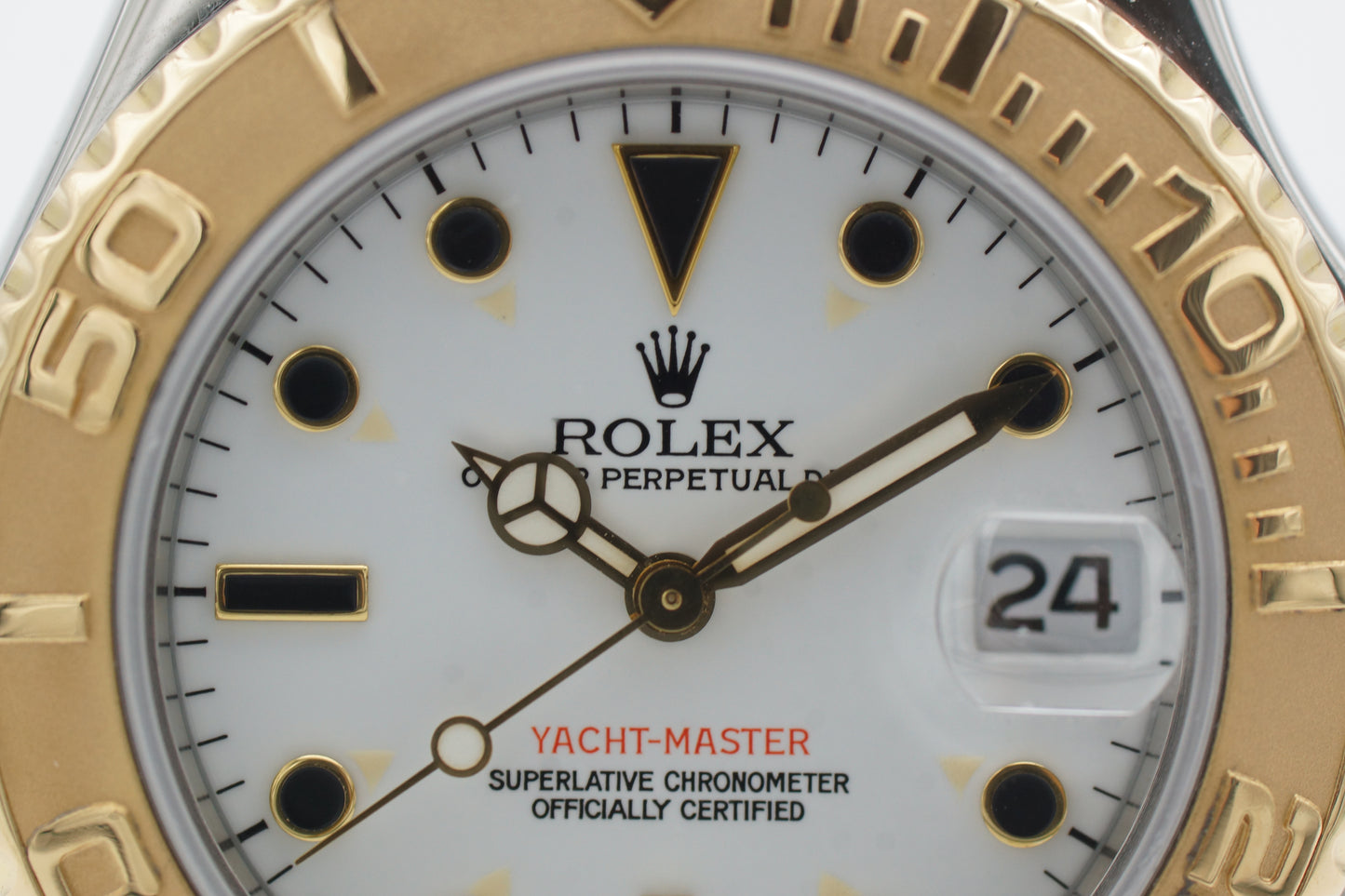 Rolex Yacht-Master 35 68623 Weiß Box/Papiere 1997