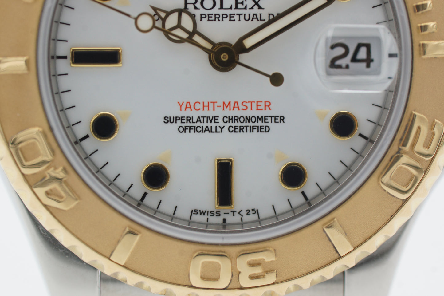 Rolex Yacht-Master 35 68623 Weiß Box/Papiere 1997