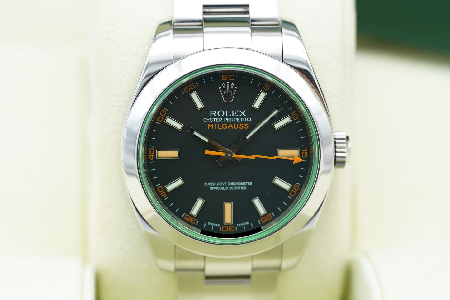 Rolex Milgauss 116400GV 40mm Schwarz Full-Set 2008
