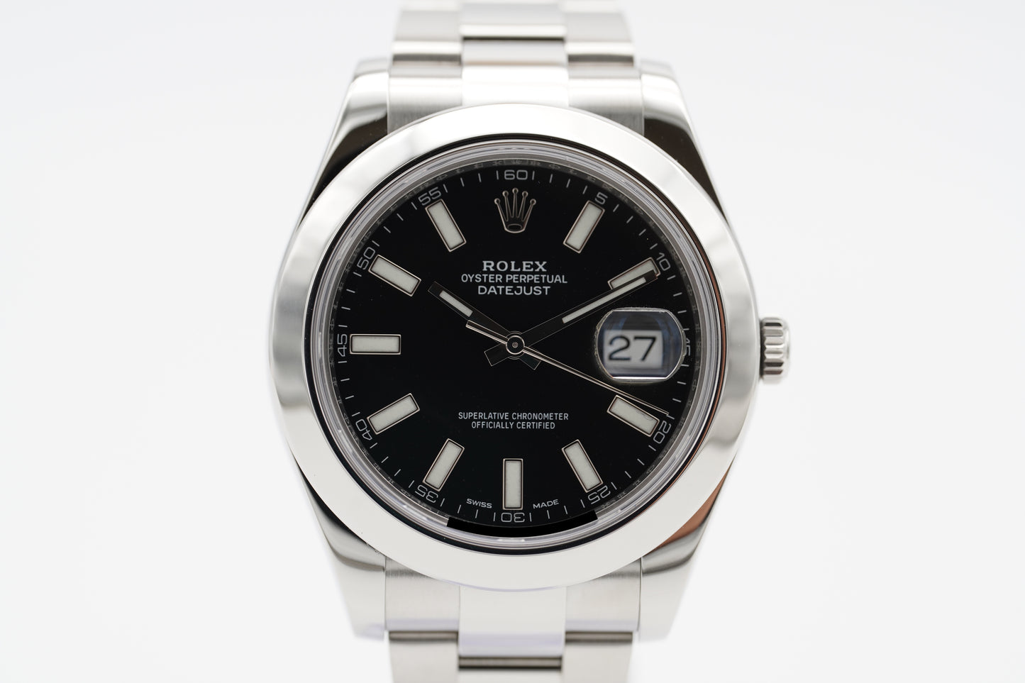 Rolex Datejust II Schwarz 116300 Box/Papiere 2016