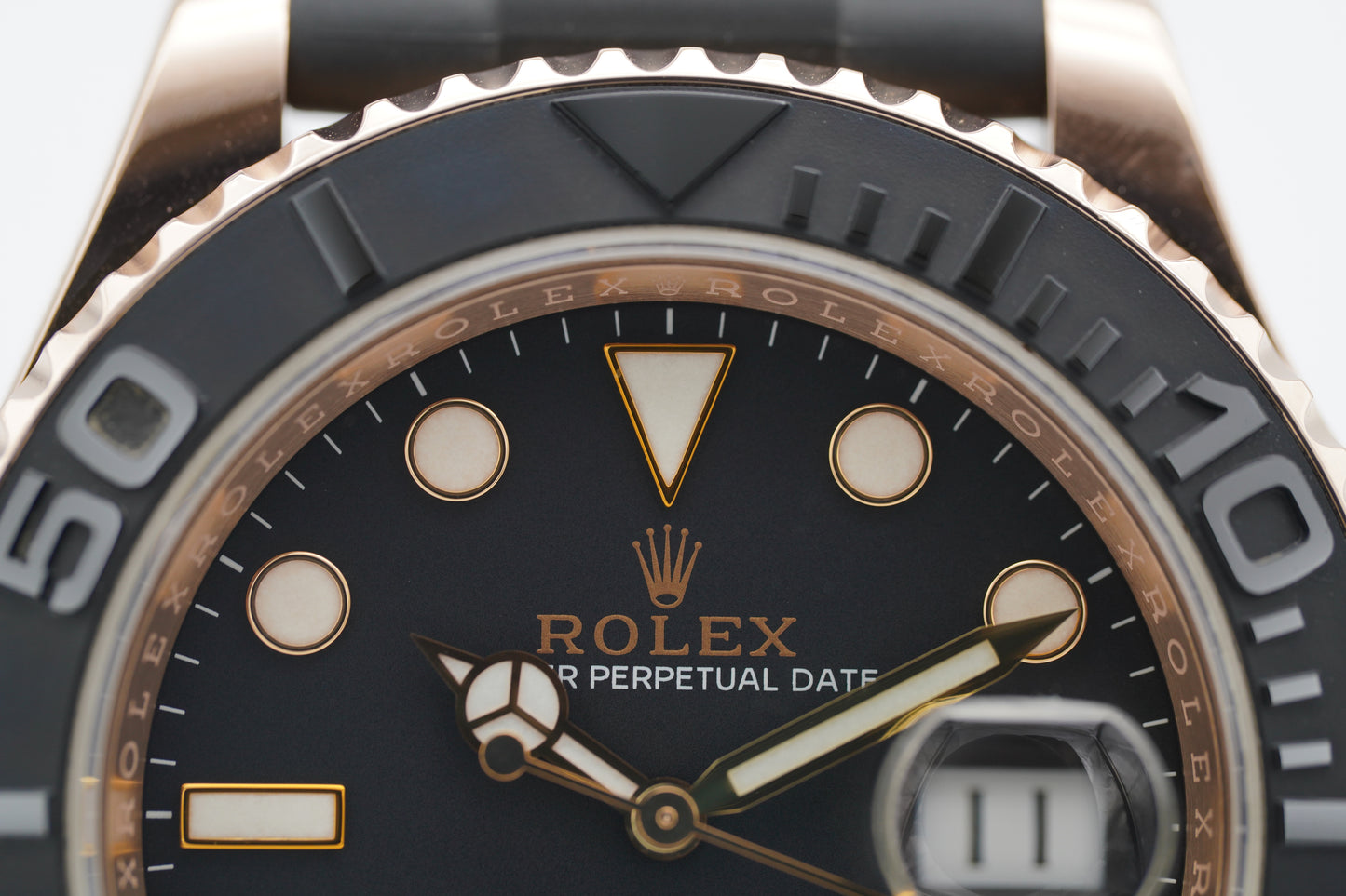 Rolex Yacht-Master 40 18k Roségold Oysterflex 116655 Full-Set 2018