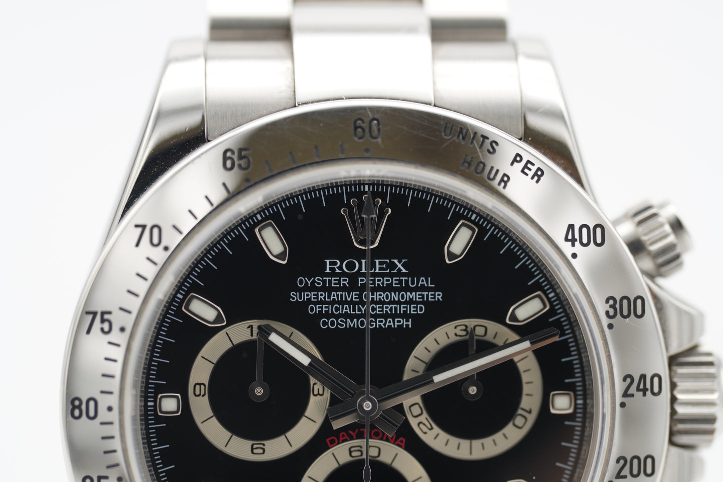 Rolex Daytona Chosmograph Lange Schließe 116520 Schwarz Etui 2009