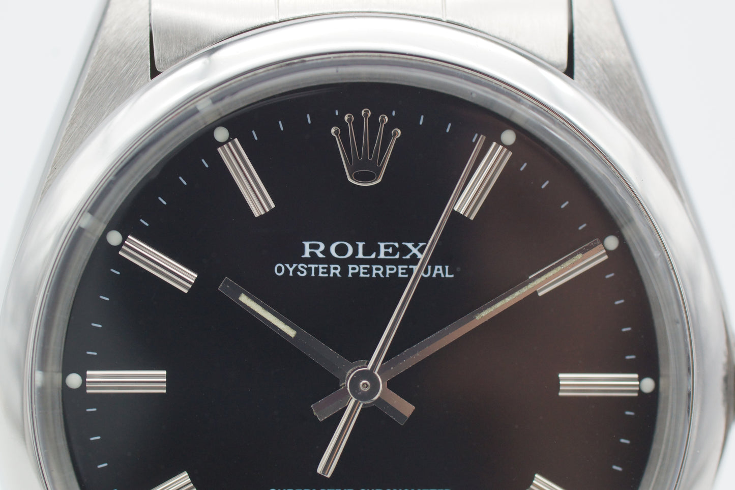 Rolex Oyster Perpetual 34 Schwarz 1002 Etui 1978