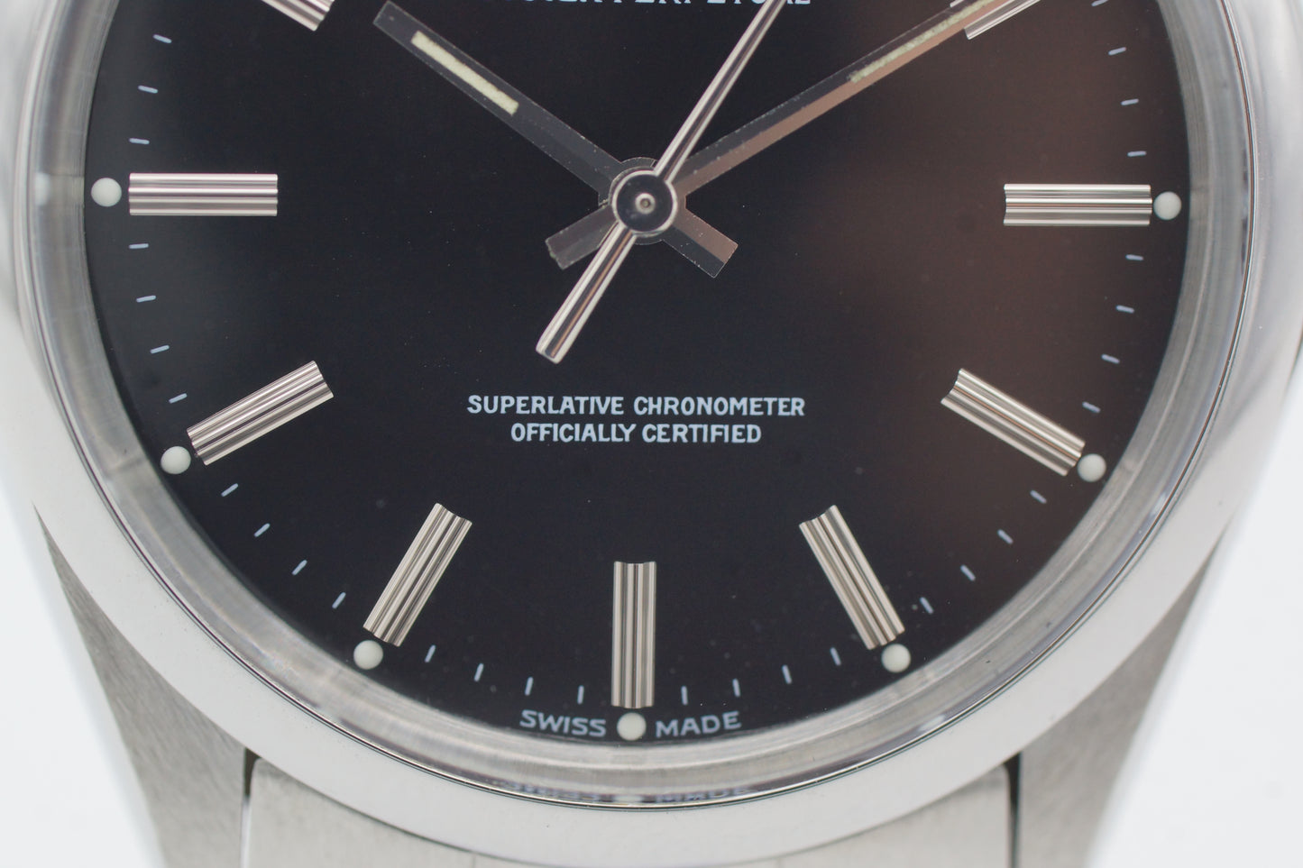 Rolex Oyster Perpetual 34 Schwarz 1002 Etui 1978