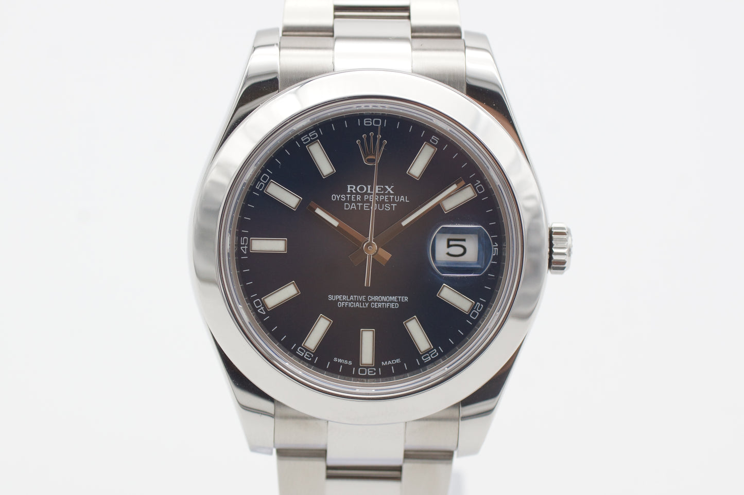 Rolex Datejust II Blau 116300 Box/Papiere 2012