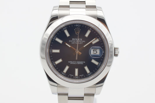 Rolex Datejust II Blau 116300 Box/Papiere 2012