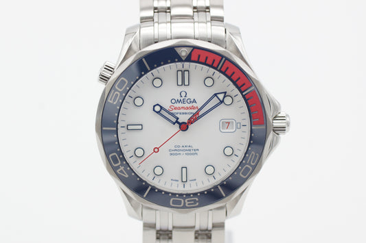 Omega Seamaster Diver 300M Commander Watch 212.32.41.20.04.001 Weiß 2017 Full-Set