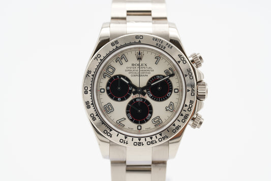Rolex Daytona Weißgold 116509 Racing Panda Full-Set 2011 (LC100)