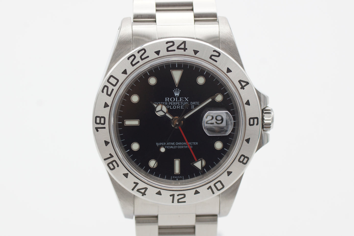 Rolex Explorer II 16570 Schwarz 40 mm Full-Set 1999