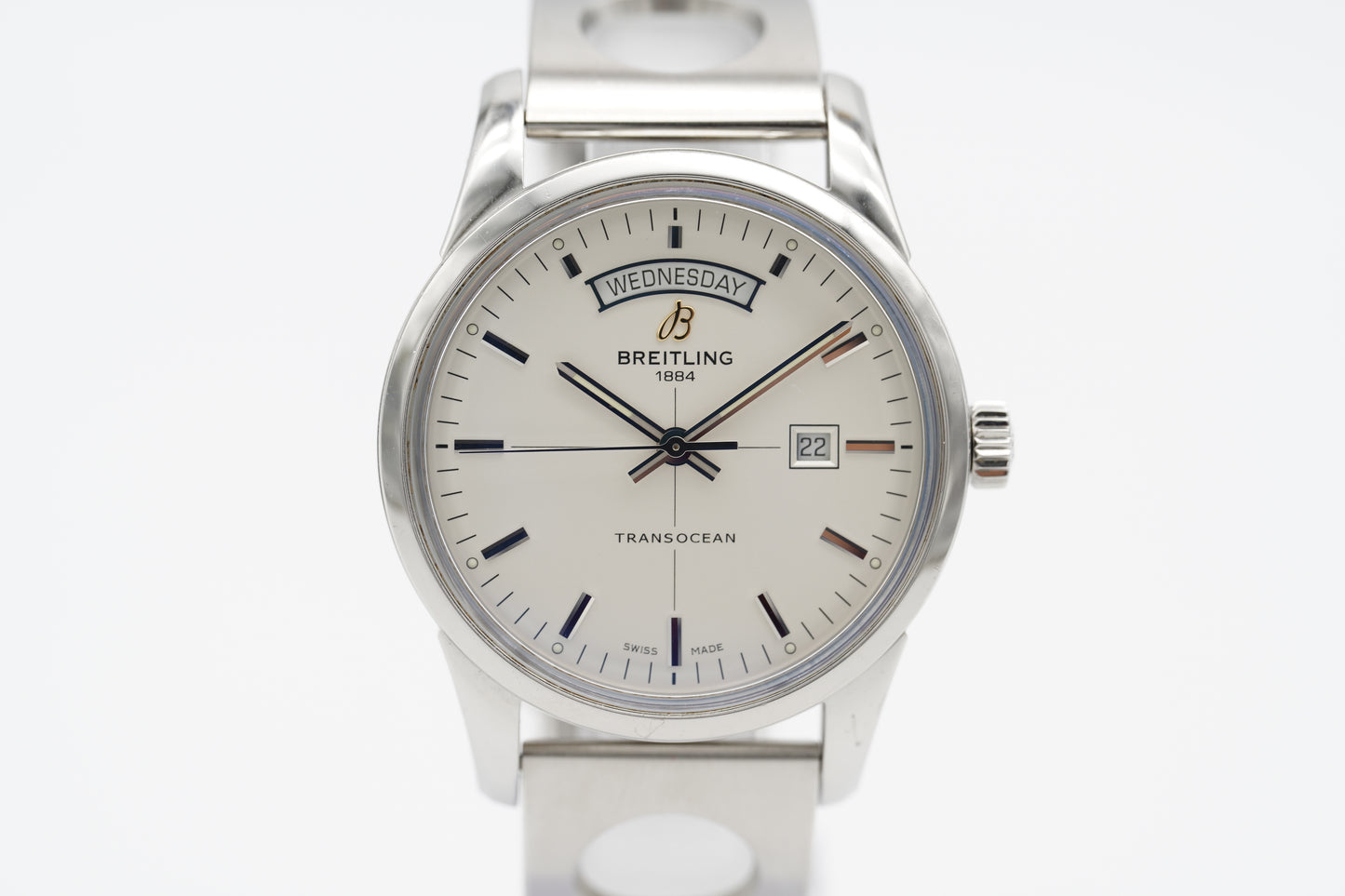 Breitling Transocean Day & Date A4531012 43 mm Papiere 2015 DE