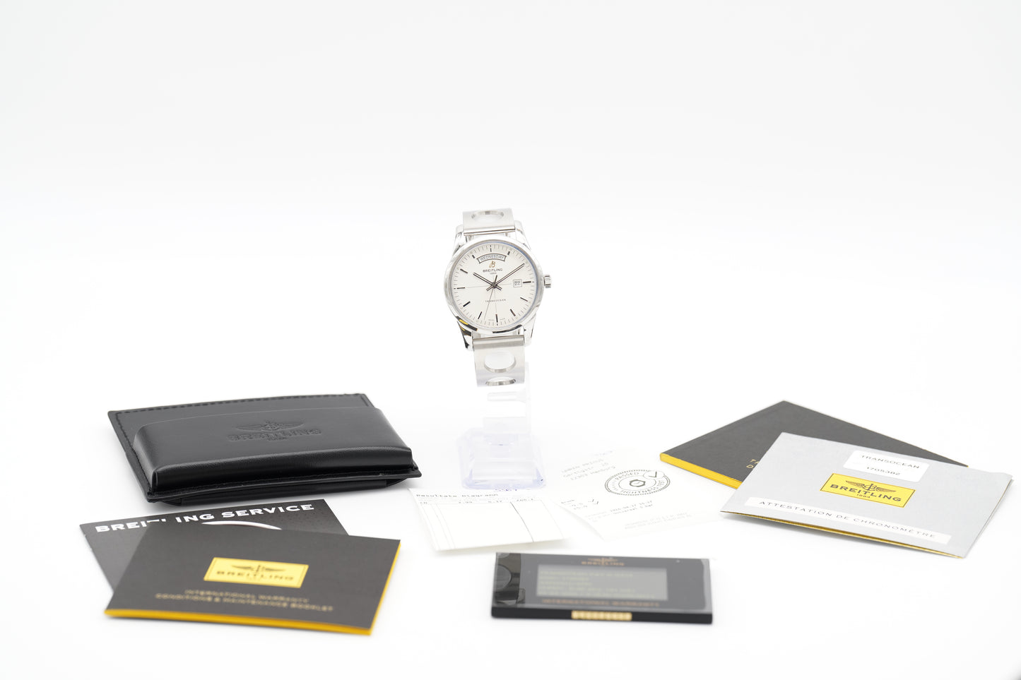 Breitling Transocean Day & Date A4531012 43 mm Papiere 2015 DE