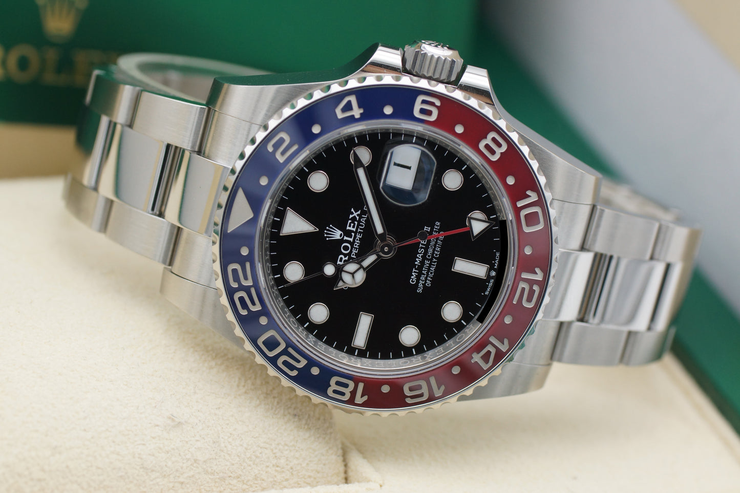 Rolex GMT-Master II Pepsi 126710BLRO Full-Set 2022 (LC100)