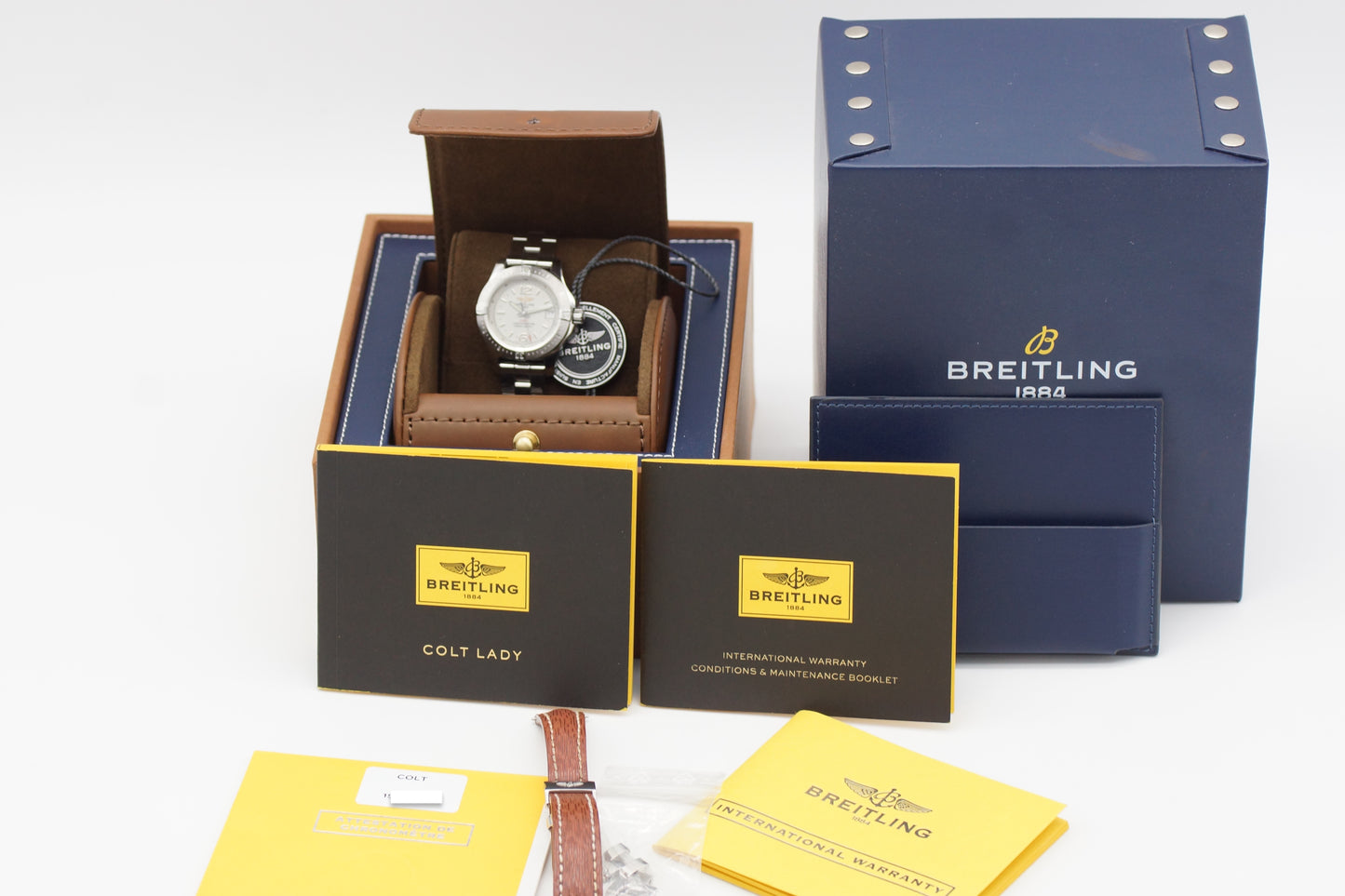 Breitling Cold Lady Stainlees A77388 33mm Full-Set 2019