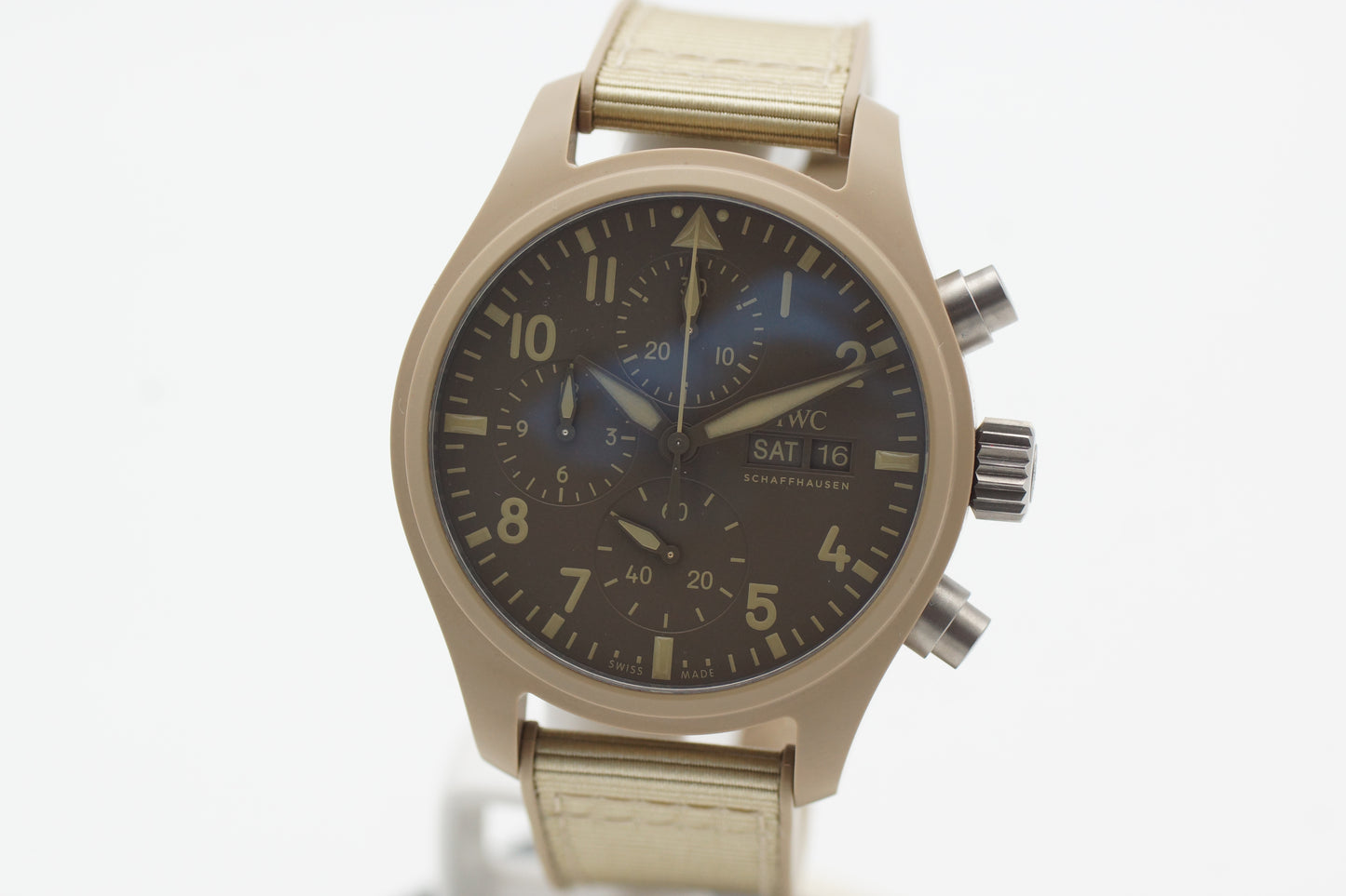 IWC 41 Top Gun Mojave Desert Watch Chronograph IW389402  Full-Set 2024