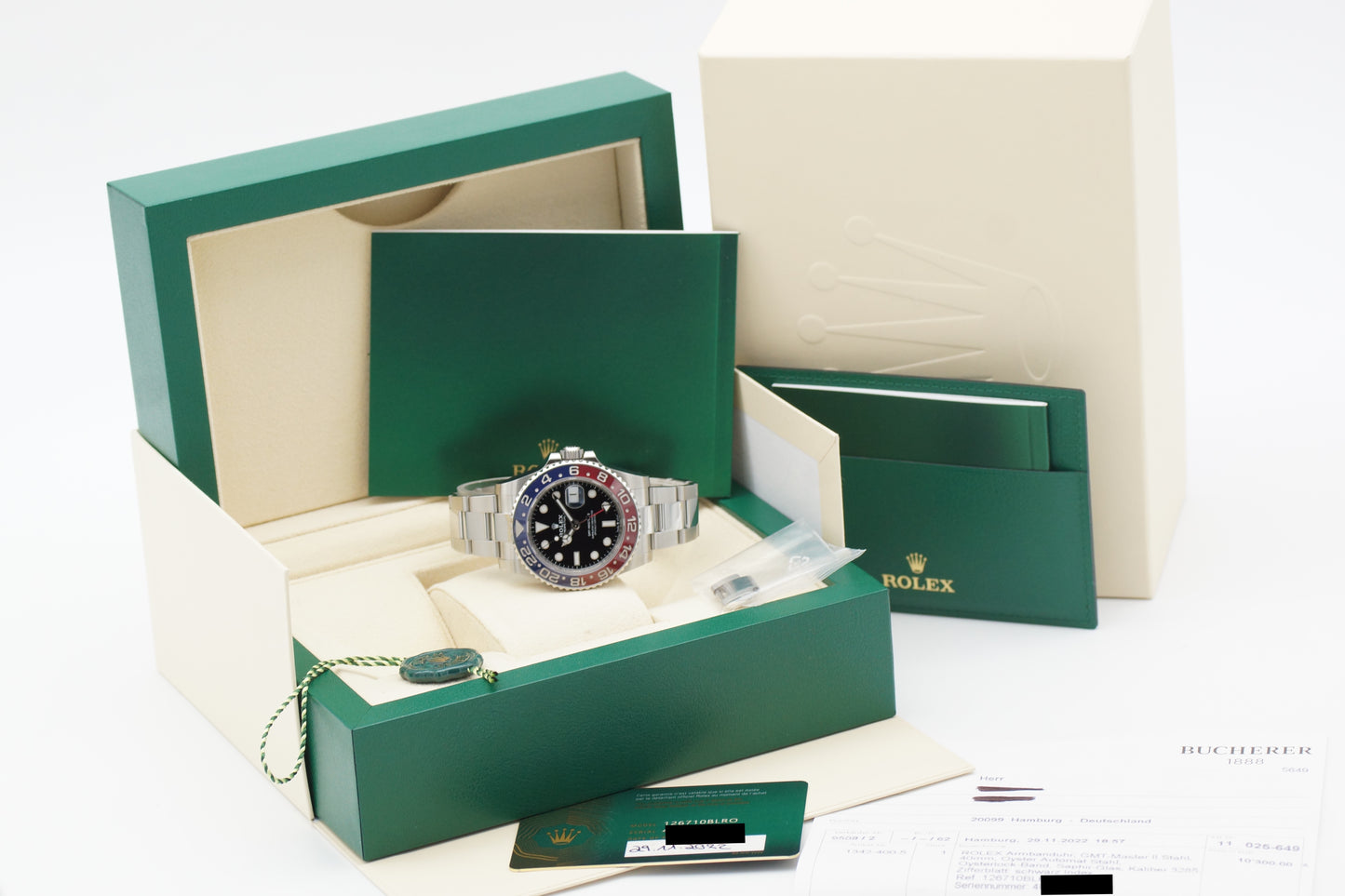 Rolex GMT-Master II Pepsi 126710BLRO Full-Set 2022 (LC100)