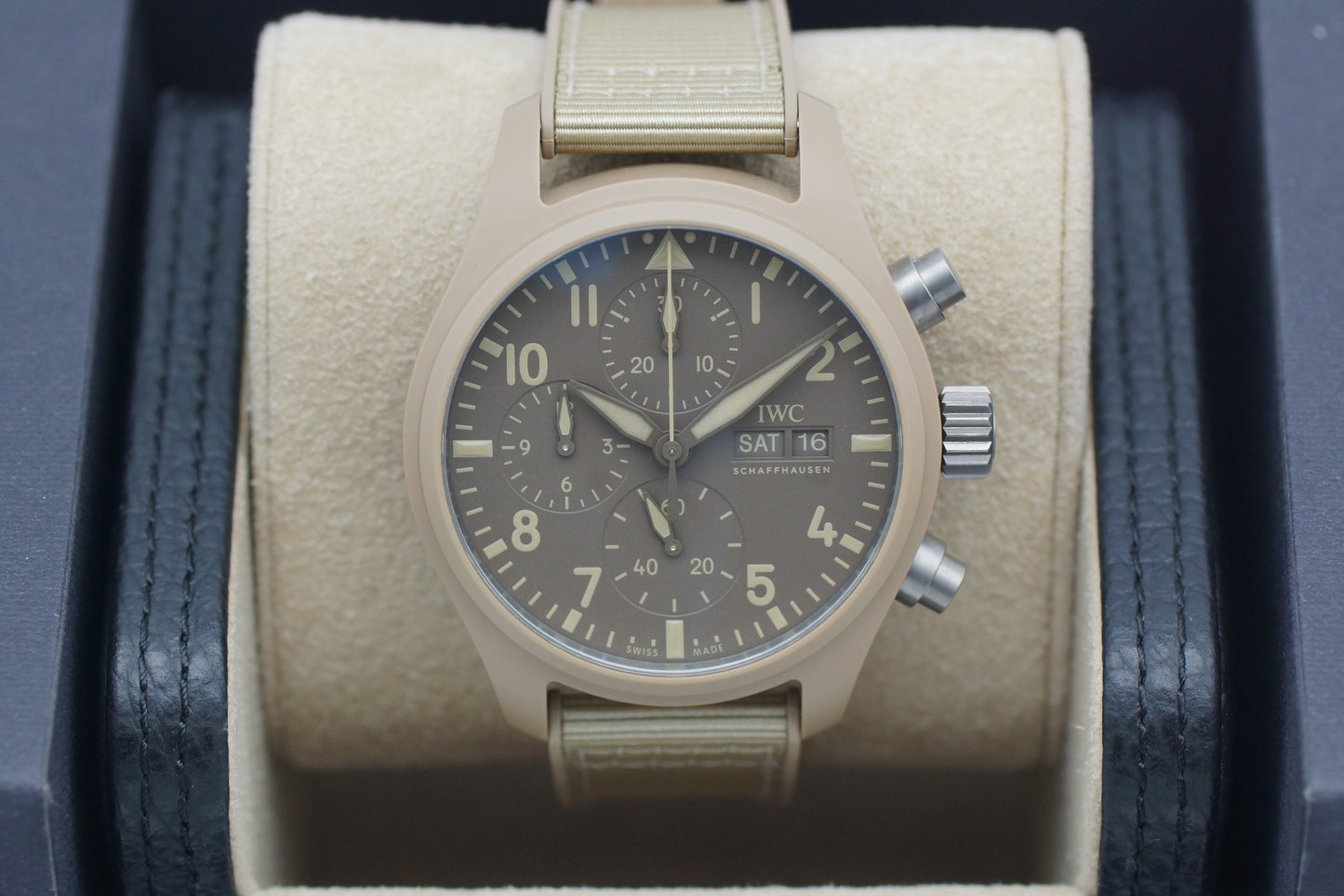 IWC 41 Top Gun Mojave Desert Watch Chronograph IW389402  Full-Set 2024